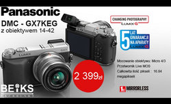 Panasonic Lumix DMC-GX7KEG w ofercie firmy BEiKS