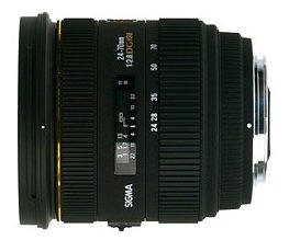 Sigma 24-70 mm f/2.8 EX DG HSM na mocowaniu Sigma