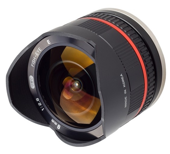 Samyang 8 mm f/2.8 UMC Fisheye na mocowaniu E i NX