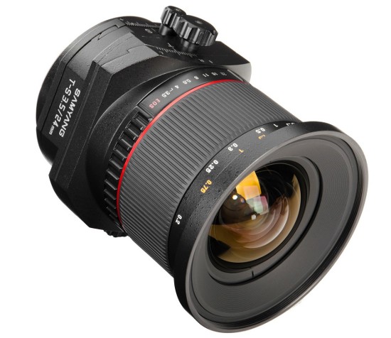 Samyang T-S 24 mm 1:3.5 ED AS UMC - nowy obiektyw tilt-shift