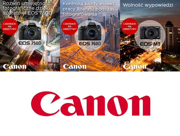 Canon - promocja na aparaty EOS z obiektywami STM