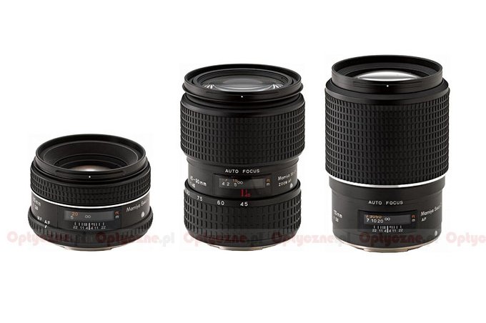 Trzy nowe obiektywy Mamiya