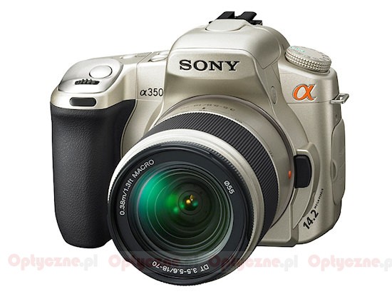 Szampaski Sony Alpha DSLR-A350 - kontynuacja tradycji Minolty