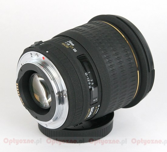 Sigma 24 mm f/1.8 EX DG Aspherical Macro - Budowa i jakość wykonania Sigma 24 mm f/1.8 EX DG Aspherical Macro - Budowa i jakość wykonania