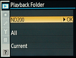 Nikon D200 - Menu