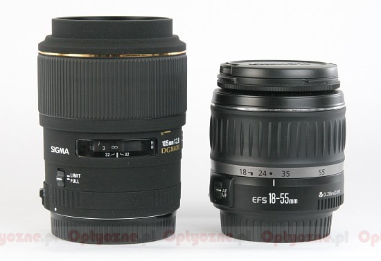 Sigma 105 mm f/2.8 EX DG Macro - Budowa i jakość wykonania Sigma 105 mm f/2.8 EX DG Macro - Budowa i jakość wykonania