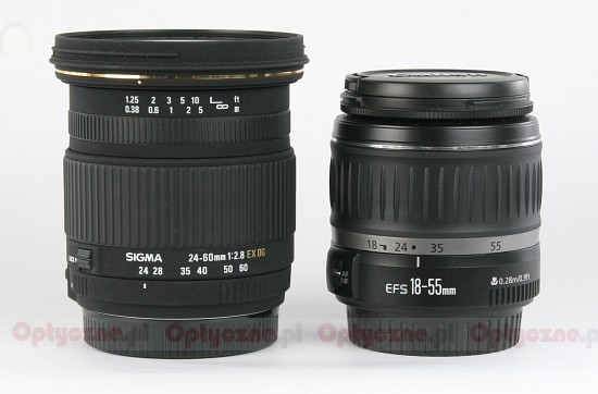 Sigma 24-60 mm f/2.8 EX DG - Budowa i jakość wykonania Sigma 24-60 mm f/2.8 EX DG - Budowa i jakość wykonania