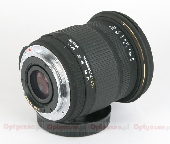 Sigma 24-60 mm f/2.8 EX DG - Budowa i jakość wykonania Sigma 24-60 mm f/2.8 EX DG - Budowa i jakość wykonania