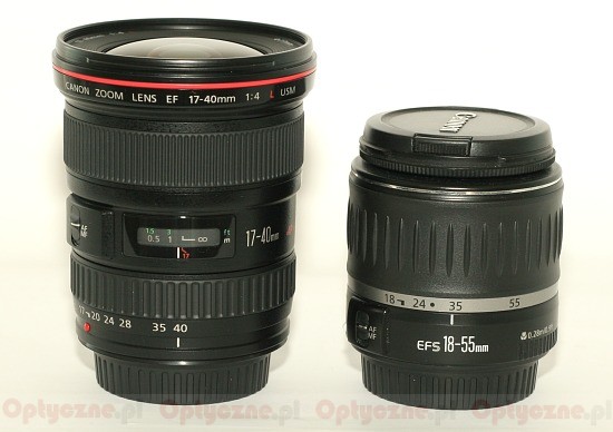 Canon EF 17-40 mm f/4.0L USM - Budowa i jakość wykonania Canon EF 17-40 mm f/4.0L USM - Budowa i jakość wykonania