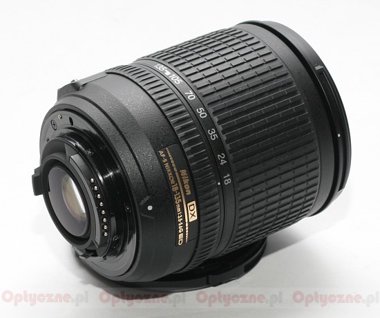 Nikon Nikkor AF-S DX 18-135 mm f/3.5-5.6G ED-IF - Budowa i jako wykonania