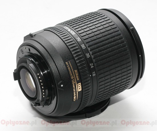 Nikon Nikkor AF-S DX 18-135 mm f/3.5-5.6G ED-IF - Budowa i jakość wykonania Nikon Nikkor AF-S DX 18-135 mm f/3.5-5.6G ED-IF - Budowa i jakość wykonania