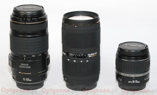 Canon EF 70-300 mm f/4-5.6 IS USM - Budowa,  wykonanie i stabilizacja