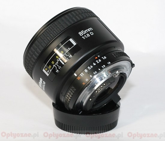 Nikon Nikkor AF 85 mm f/1.8D - Budowa i jako wykonania
