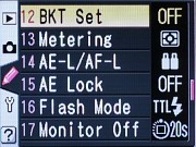 Nikon D50 - Menu