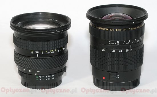 Tokina AF 193 19-35 mm f/3.5-4.5 - Budowa i jakość wykonania Tokina AF 193 19-35 mm f/3.5-4.5 - Budowa i jakość wykonania