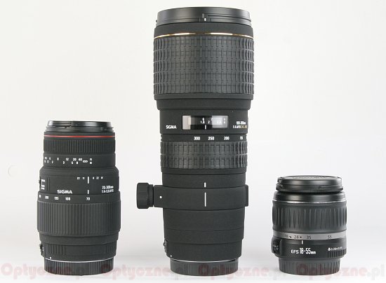 Sigma 100-300 mm f/4 DG EX APO IF HSM - Budowa i jakość wykonania Sigma 100-300 mm f/4 DG EX APO IF HSM - Budowa i jakość wykonania