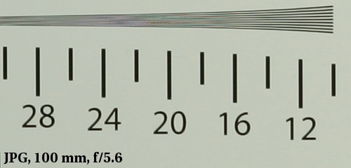 Sigma 100-300 mm f/4 DG EX APO IF HSM - Rozdzielczo obrazu
