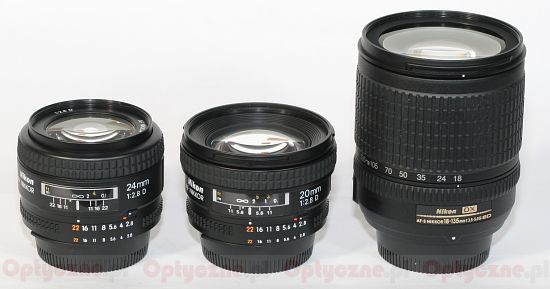 Nikon Nikkor AF 24 mm f/2.8D - Budowa i jakość wykonania Nikon Nikkor AF 24 mm f/2.8D - Budowa i jakość wykonania