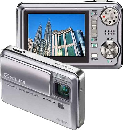 Casio Exilim EX-V7 - najcieńszy wśród 7-krotnych zoomów Casio Exilim EX-V7 - najcieńszy wśród 7-krotnych zoomów