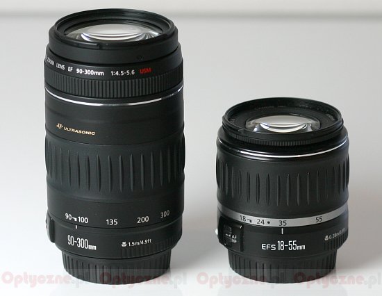 Canon EF 90-300 mm f/4.5-5.6 USM - Budowa i jakość wykonania Canon EF 90-300 mm f/4.5-5.6 USM - Budowa i jakość wykonania