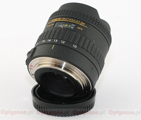 Tokina AT-X 107 DX AF Fish-Eye 10-17 mm f/3.5-4.5 - Budowa i jakość wykonania Tokina AT-X 107 DX AF Fish-Eye 10-17 mm f/3.5-4.5 - Budowa i jakość wykonania