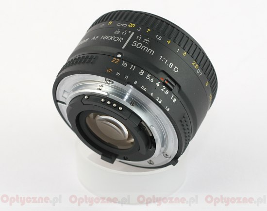 Nikon Nikkor AF 50 mm f/1.8D - Budowa i jako wykonania