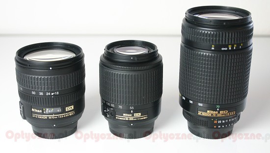 Nikon Nikkor AF-S DX 18-55 mm f/3.5-5.6G ED - Budowa i jako wykonania