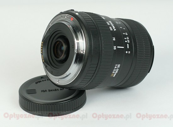 Sigma 55-200 mm f/4-5.6 DC - Budowa i jakość wykonania Sigma 55-200 mm f/4-5.6 DC - Budowa i jakość wykonania