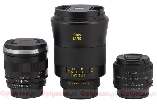 Carl Zeiss Otus 55 mm f/1.4 ZE/ZF.2 - Budowa i jako wykonania