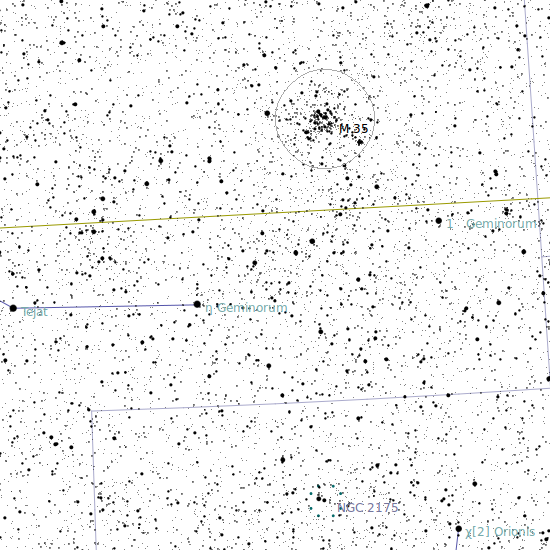 Niebo przez lornetk - M35 - Messier 35 i NGC 2158