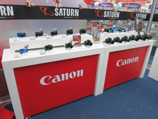 witeczna promocja Canon w Saturn Zote Tarasy w Warszawie