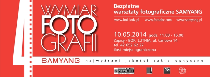 Samyang zaprasza na warsztaty fotograficzne w odzi