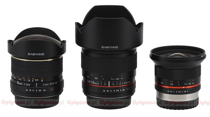 Samyang 12 mm f/2.0 NCS CS - Budowa i jako wykonania