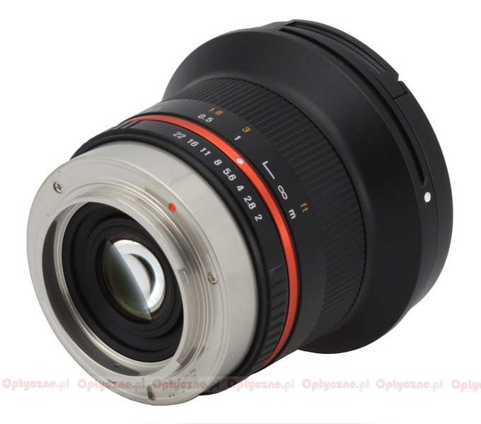 Samyang 12 mm f/2.0 NCS CS - Budowa i jako wykonania