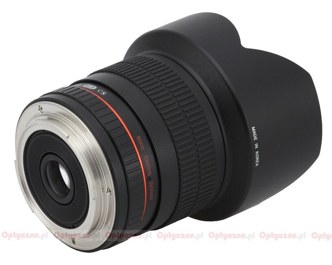 Samyang 10 mm f/2.8 ED AS NCS CS - Budowa i jako wykonania