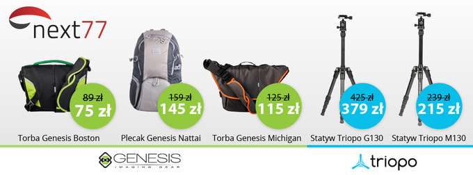 witeczna promocja na akcesoria fotograficzne Triopo oraz Genesis