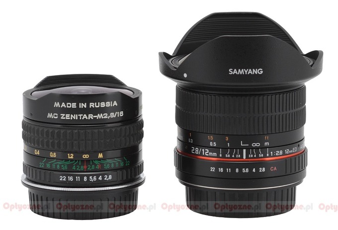 Samyang 12 mm f/2.8 ED AS NCS Fish-eye - Budowa i jako wykonania