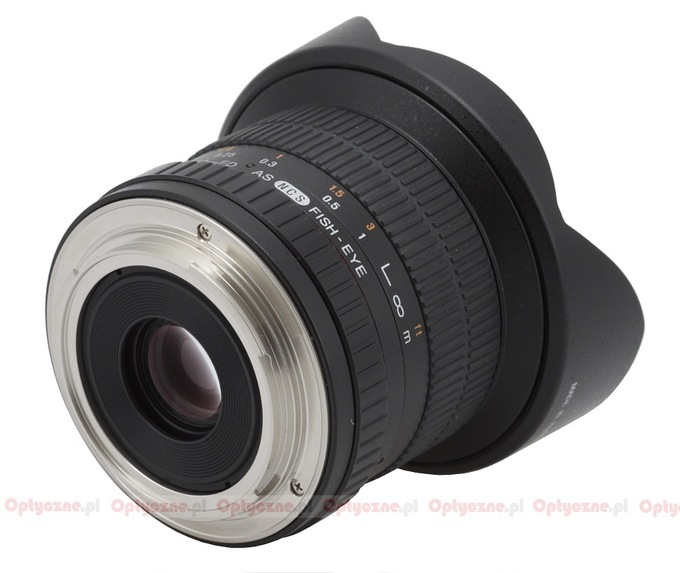 Samyang 12 mm f/2.8 ED AS NCS Fish-eye - Budowa i jako wykonania