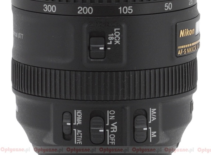 Nikon Nikkor AF-S DX 18-300 mm f/3.5-5.6G ED VR - Budowa, jako wykonania i stabilizacja
