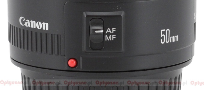 Canon EF 50 mm f/1.8 II - Budowa i jako wykonania