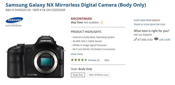 Samsung Galaxy NX wycofywany ze sprzeday