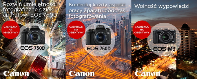Canon - promocja na aparaty EOS z obiektywami STM