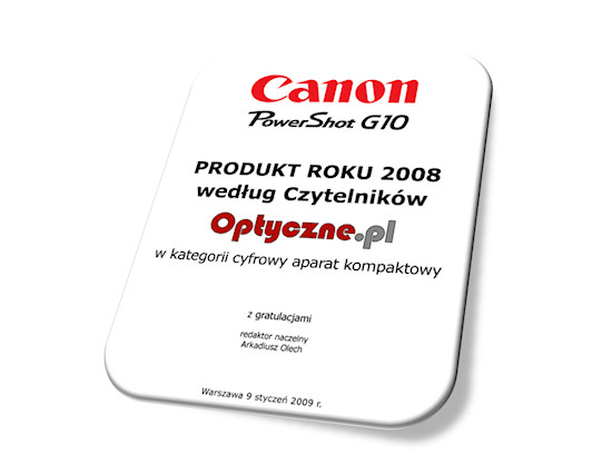 Plebiscyt na Produkt Roku 2008 - wyniki - Podsumowanie Plebiscytu na Produkt Roku 2008 wg Czytelnikw Optyczne.pl