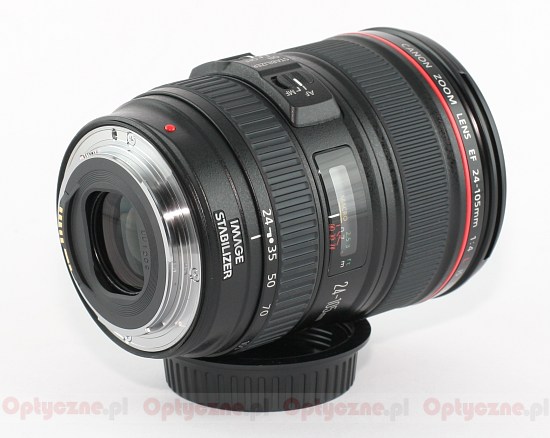 Canon EF 24-105 mm f/4L IS USM - Budowa, jako wykonania i stabilizacja