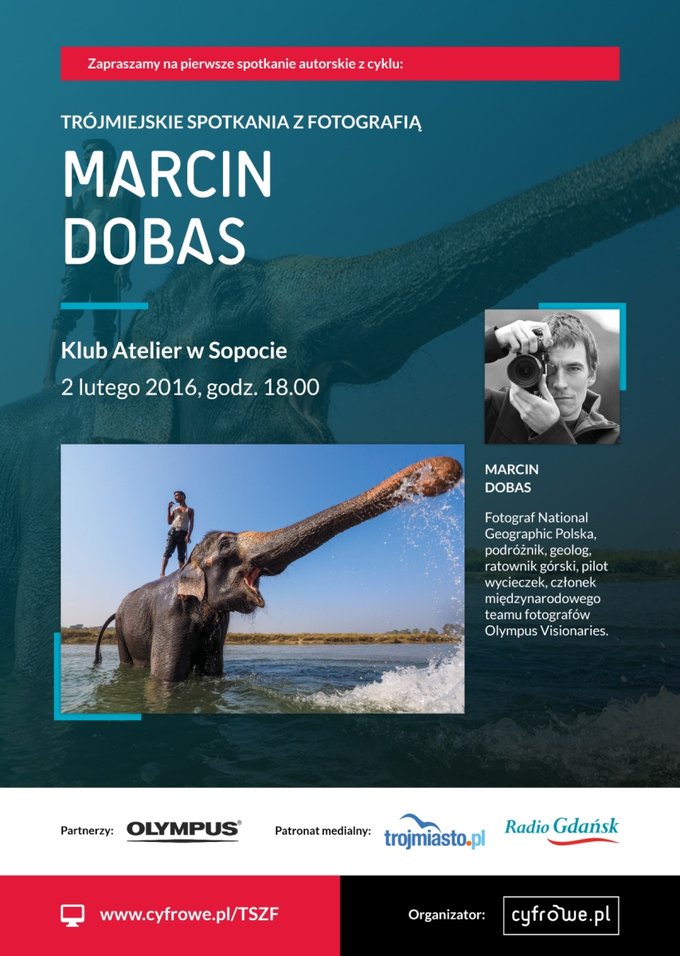 Trjmiejskie spotkania z fotografi - 2 lutego gociem bdzie Marcin Dobas
