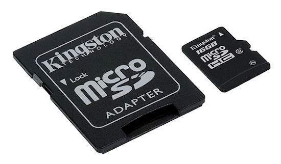 Karty microSDHC 16GB od Kingstona