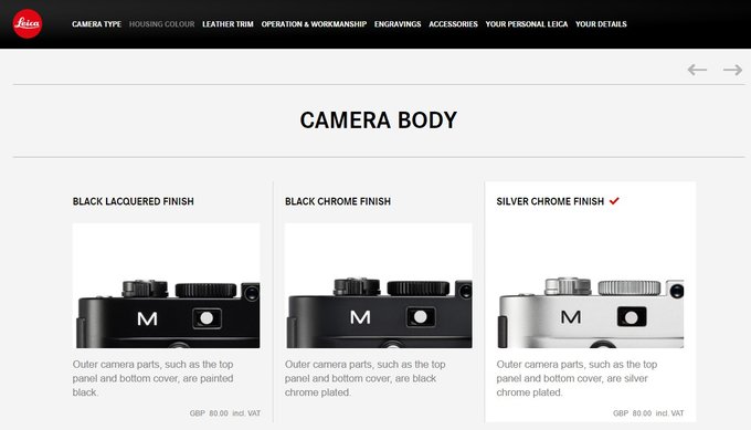 Leica M Monochrom à la carte