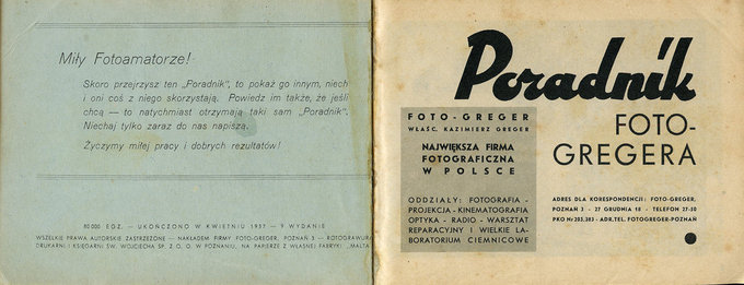 Foto-Greger - historia zapomnianej potgi - Rozdzia 2