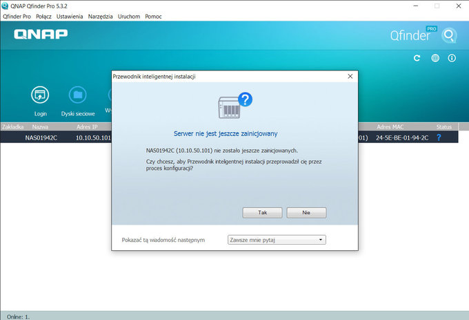 QNAP TS-451A - domowy serwer NAS dla fotografa - Pierwsze kroki
