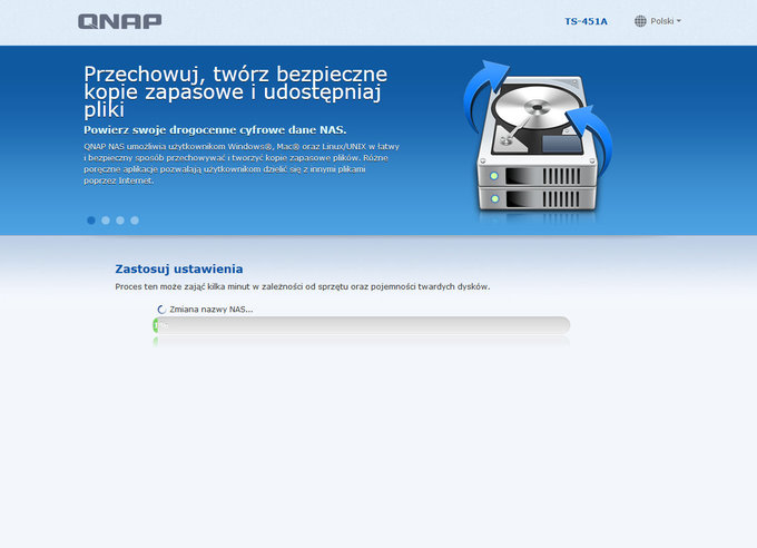 QNAP TS-451A - domowy serwer NAS dla fotografa - Pierwsze kroki